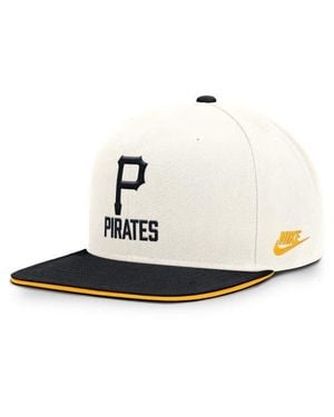 Nike Pittsburgh Pirates Cooperstown Pro Dri-Fit Snapback Hat - White
