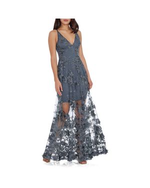 chinese dress ladies Dress the Population Womens Embellished Plunging Gown Sleeveless Floral  Long Dress, Begonia Sidney, XX-Small at Amazon Women's Clothing store