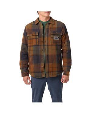 O'neill Sportswear Redmond Fleece Lined Button-Up Shirt Jacket - Brown