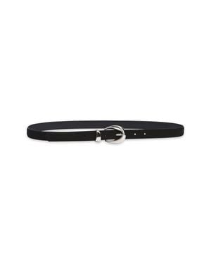 Treasure & Bond Maria Suede Belt - Black
