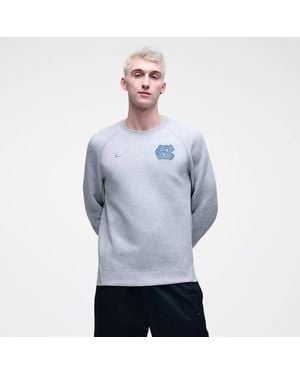 Nike North Carolina Tar Heels Tech Fleece Raglan Sweatshirt - Blue