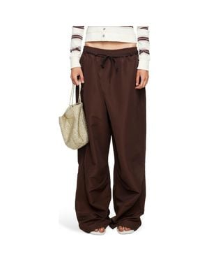 Lioness Signora Tie Waist Wide Leg Pants - Brown