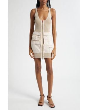 DIESEL M-Gabrielle Cargo Minidress - Natural