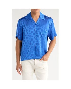 Honor The Gift Tonal Dot Camp Shirt - Blue