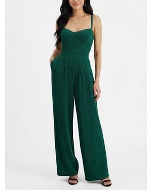 Rachel Roy Serena Sleeveless Corset Jumpsuit - Green