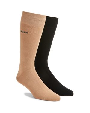 BOSS Assorted 2-Pack Crew Socks - Brown