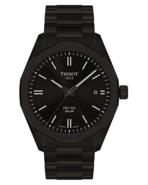 Tissot Prc 100 Solar Quartz Bracelet Watch, 39Mm - Black