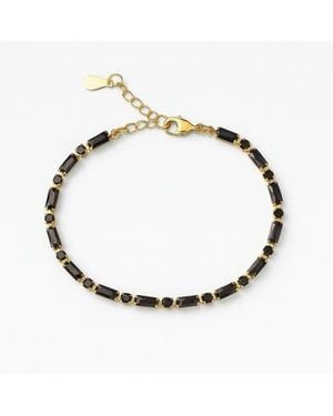 Ivy & Pearl Co. The Harrington Noir Bracelet - Metallic