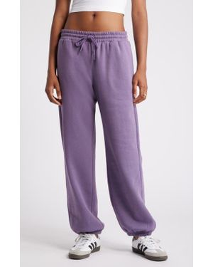 BP. Oversize Fleece Sweatpants - Purple