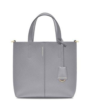 Maison De Sabre Small Leather Soft Tote - Gray