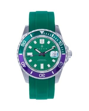 Nautis Interceptor Box Set With Interchangable Bands And Date Display - Green