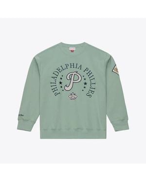 Mitchell & Ness Philadelphia Phillies Yacht Rock Fleece Sweatshirt - Green