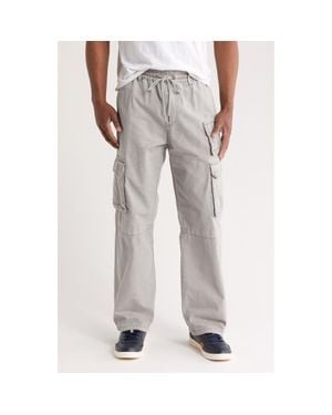 PacSun Gianni Drawstring Cotton Ripstop Cargo Pants - Gray