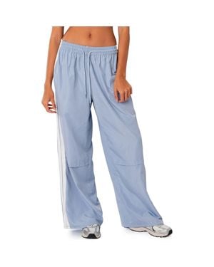 Edikted Fauna Track Pants - Blue