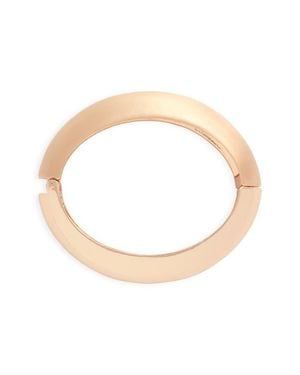 Open Edit Concave Hinge Bangle - White