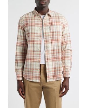 Wax London Shelly Seersucker Shirt - Pink