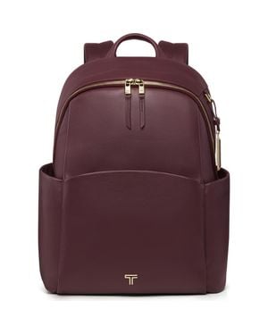 Tumi Voyageur Raina Large Leather Backpack - Purple
