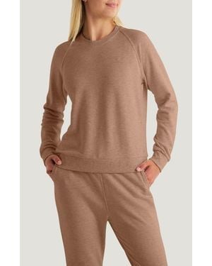 Free Fly Lightweight Fleece Sweatshirt - Brown