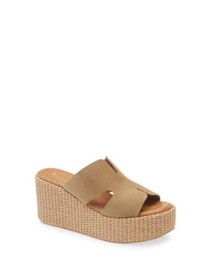 Chocolat Blu Jamie Platform Wedge Sandal - Brown
