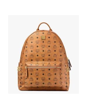 MCM Stark Side Studs Backpack - Brown