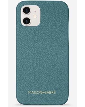Maison De Sabre Leather Phone Case - Blue