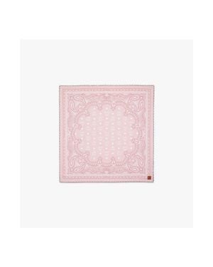 MCM Paisley Cotton-Silk Scarf - Pink