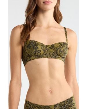 Ulla Johnson Zahara Underwire Bikini Top - Green
