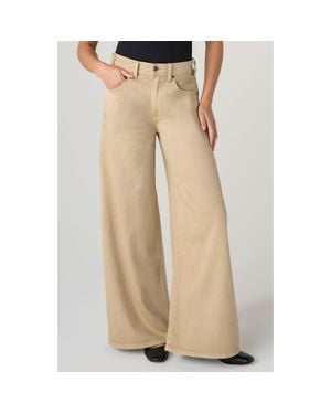 Liverpool Jeans Company Kit High Waist Relaxed Wide Leg Jeans - Natural