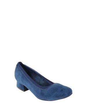 David Tate Fab Square Toe Pump - Blue