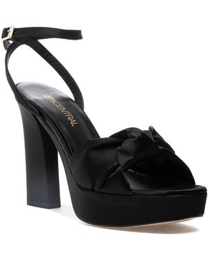 275 Central Miles Ankle Strap Platform Sandal - Black