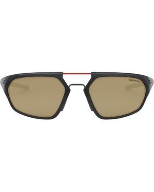 Tag Heuer Line 55Mm Polarized Geometric Sunglasses - Multicolor