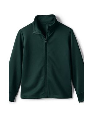 Lands' End Kids Active Performance Full Zip Jacket - Green