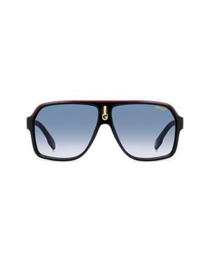 Carrera 62Mm Oversize Gradient Rectangular Sunglasses - Blue