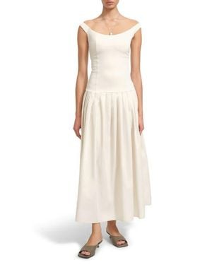 MARCELLA Selene Off The Shoulder Dress - Natural