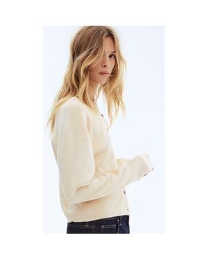 H&M Off-The-Shoulder Cardigan - Natural