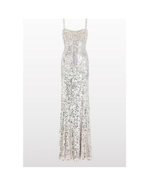 Jenny Packham Mirabeau Sequin-Embellished Dress - White
