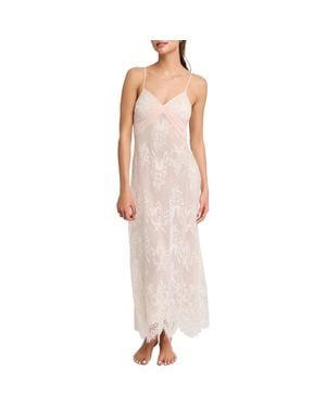 Rya Collection Giselle Lace & Chiffon Gown - Pink