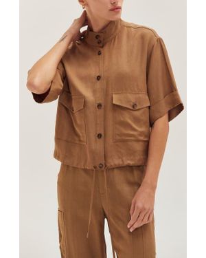 Crescent Lightweight Utility Jacket - Brown
