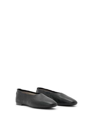 AllSaints Hailee Leather Flat - Black