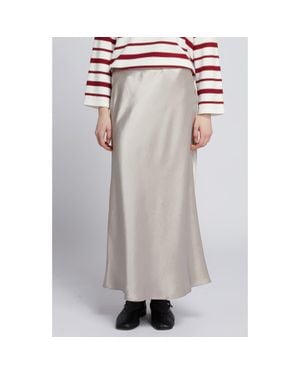 MM by Max Mara Alession Satin Maxi Skirt - Multicolor