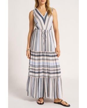 Matty M Stav Cutout Maxi Sundress - White