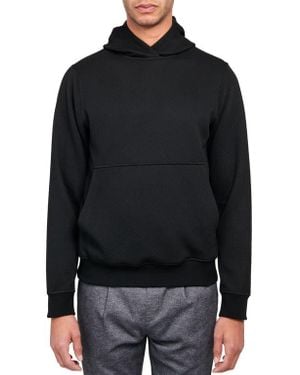 Brooklyn Brigade Slim Fit Solid Quilted Knit Hoodie - Black