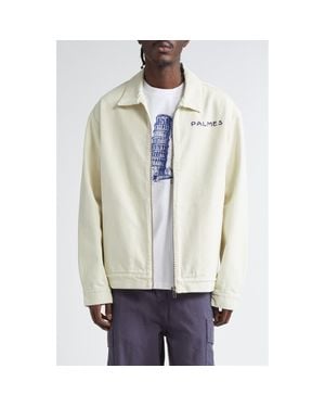 Palmes Towers Organic Cotton Twill Jacket - Natural