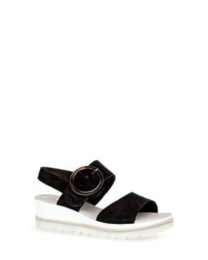 Gabor Strappy Wedge Sandal - Black
