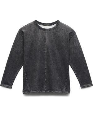 Rag & Bone Kids' Rb Miramar Mini French Terry T-Shirt - Gray