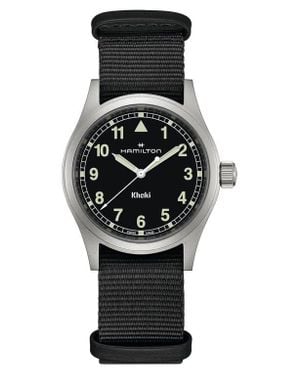 Hamilton Khaki Field Nato Strap Watch, 38Mm - Black