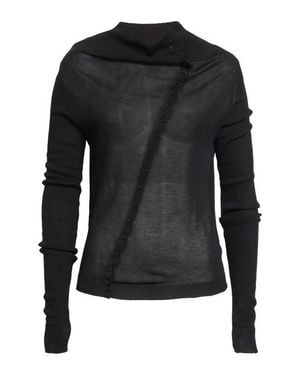 Paloma Wool Igna Diagonal Button Sweater - Black