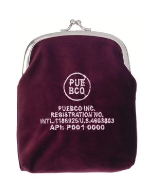 Puebco Velvet Frame Pouch - Purple