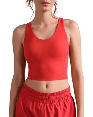 Rhone Revive Scoop Longline Bra - Red