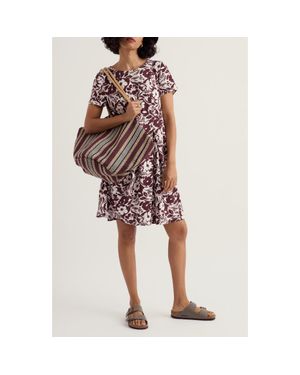 Seasalt Cornwall Witch Hazel Floral Pleated Skirt Dress - Multicolor